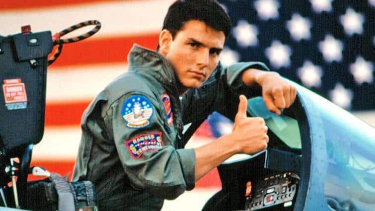 Tom Cruise é estrela de Top Gun - Ases Indomáveis, lançado em 1986 - Foto: Paramount Pictures