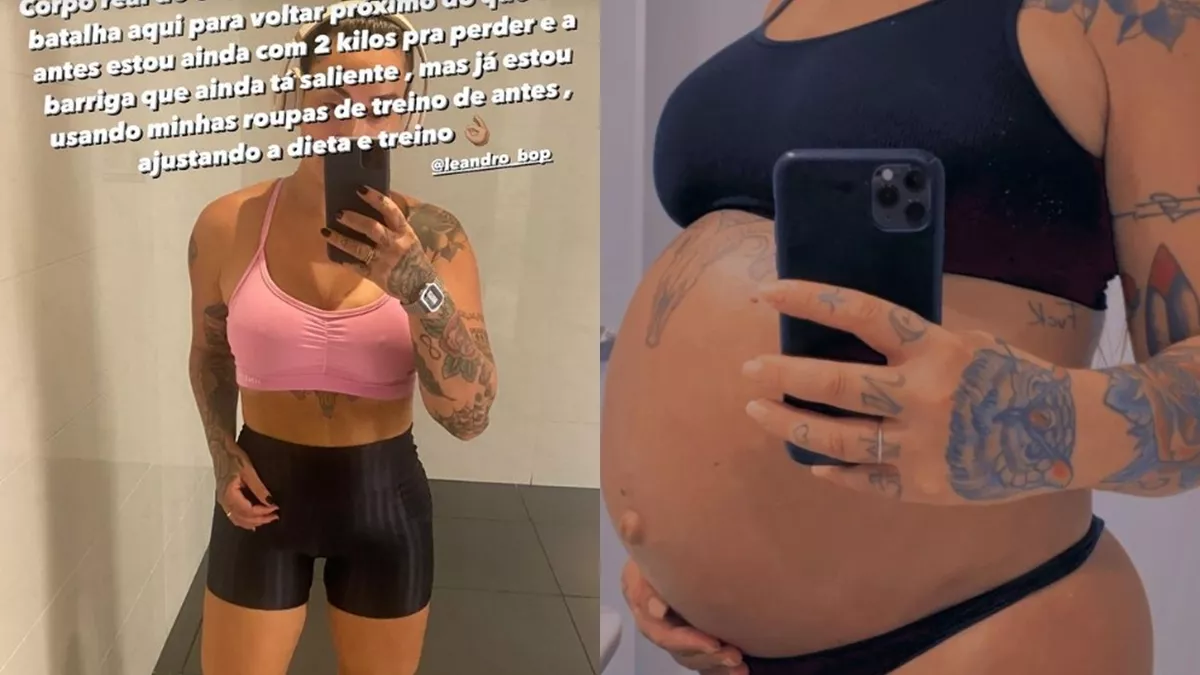 Dani Bolina comenta sobre corpo após nascimento de sua filha