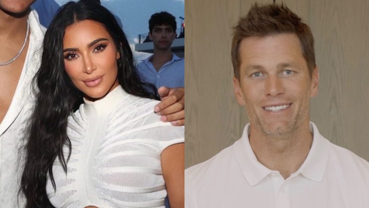Kim Kardashian e Tom Brady - Foto: Reprodução / Instagram @kimkardashian @tombrady
